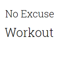 No Excuse Workout Fitness Club logo